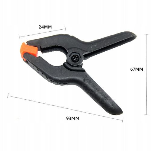 ZESTAW 8 SZT KLIPSÓW MODELARSKICH ŚCISK SPRĘŻYNOWY STOLARSKI KLAMRA na Arena.pl