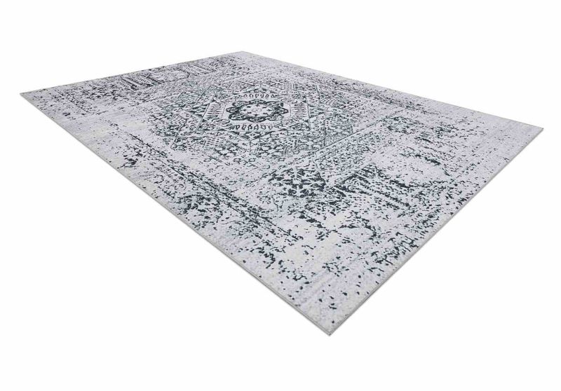 RUG/LU/ARLEN/ROSETTE/WHITE+BLACK/120x170 zdjęcie 3