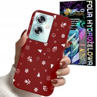 ETUI DO OPPO A79 5G - ŚWIĄTECZNE WZORY CHOINKA + FOLIA