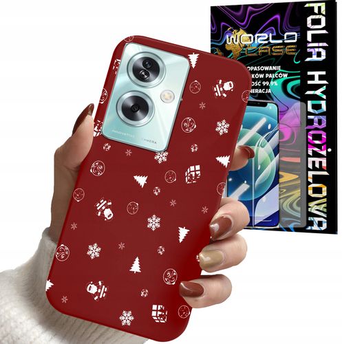 ETUI DO OPPO A79 5G - ŚWIĄTECZNE WZORY CHOINKA + FOLIA na Arena.pl