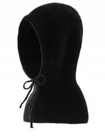 KAPTUR KOMINIARKA DAMSKA CZARNA MIĘKKA CIEPŁA CZAPKA WIĄZANA