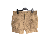 Krótkie Spodenki Damskie Bawełniane Brązowe Wygodne Szorty Rozmiar 27