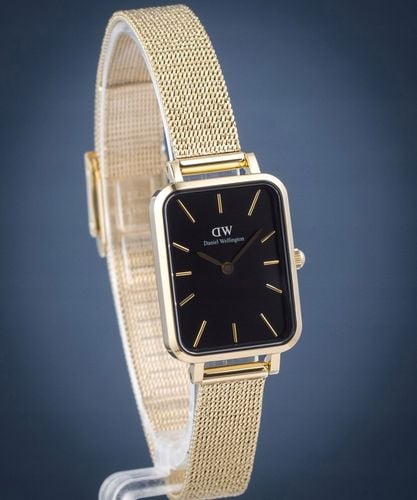 Zegarek damski Daniel Wellington Quadro Pressed Evergold 20 DW-DW00100557 na Arena.pl