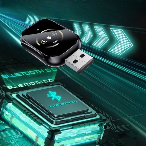 BEZPRZEWODOWY ADAPTER SAMOCHODOWY ANDROID AUTO APPLE CARPLAY 3W1 zdjęcie 6
