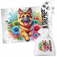 PUZZLE TRADYCYJNE - PIES PSY PIESEK RASA OWCZAREK NIEMIECKI - 252EL