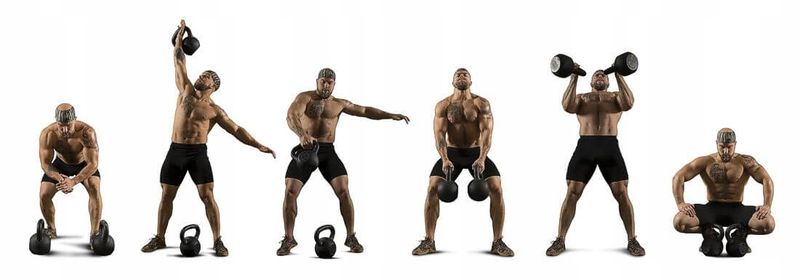 KETTLEBELL ŻELIWNY HMS 6 KG zdjęcie 4