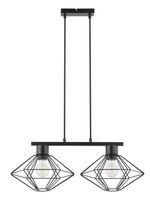 Kuchenna lampa wisząca Vario druciana nad wyspę czarna