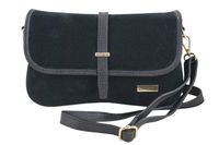 Zamszowa torebka damska Barberinis - Czarna