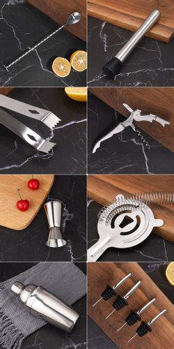 Zestaw barmański shaker stojak GASTON 17 elementów na Arena.pl