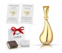 ZŁOTA ZAWIESZKA 585 KROPLA KROPELKA ŁEZKA NOWOCZESNY WZÓR + EKSTRA GRATISY