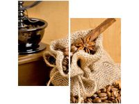 60X60CM AROMATYCZNA KAWA DWU OBRAZ ŚCIAN