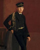 Achille De Gas in the Uniform of a Cadet, Edgar Degas - plakat 61x91,5 cm