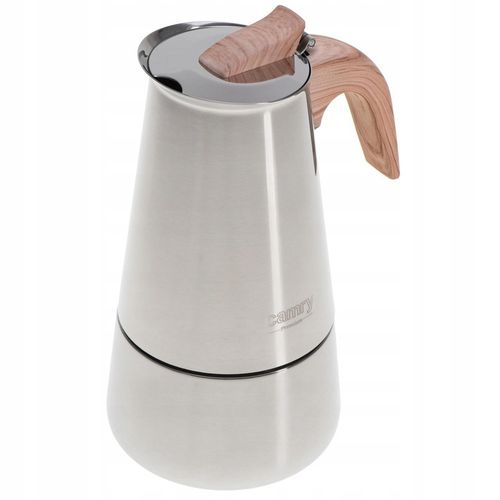 Kawiarka Zaparzacz do kawy 320ml Działa na indukcji, Gaz, Stalowa Camry na Arena.pl