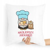 Poduszka Prezent Dla Piekarza Najlepszy Piekarz! Z Nadrukiem Ze Zdjęciem