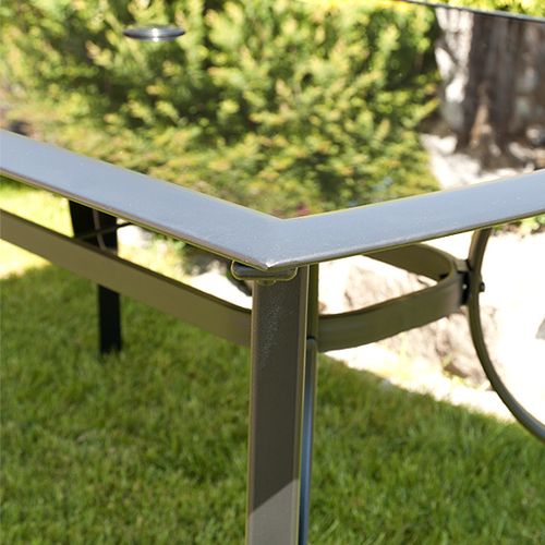 STÓŁ meble ogrodowe DUŻY 150x90 VERONA -CZARNY na Arena.pl