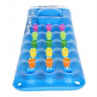 MATERAC PLAŻOWY DMUCHANY POMPOWANY DO PŁYWANIA POCKET-BLUE 173x63 CM