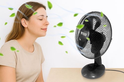 WENTYLATOR WIATRAK STOŁOWY STOJĄCY BIURKOWY OSCYLACJA CICHY MOCNY SKUTECZNY na Arena.pl