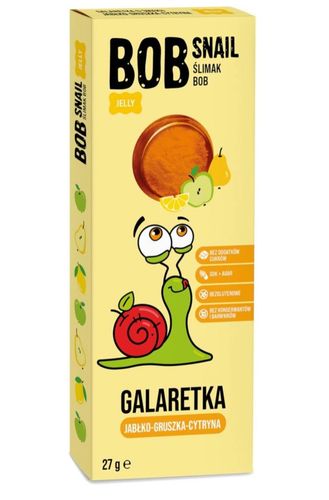 BOB SNAIL Przekąska galaretka jabłko gruszka cytryna 27 g na Arena.pl