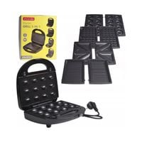 OPIEKACZ DO ORZESZKÓW SANDWICH GRILL ELEKTRYCZNY GOFROWNICA 5-w-1 KAMILLE