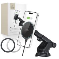 TECH-PROTECT UCHWYT MAGNETYCZNY MAGSAFE 15W DO SAMOCHODU CZARNY