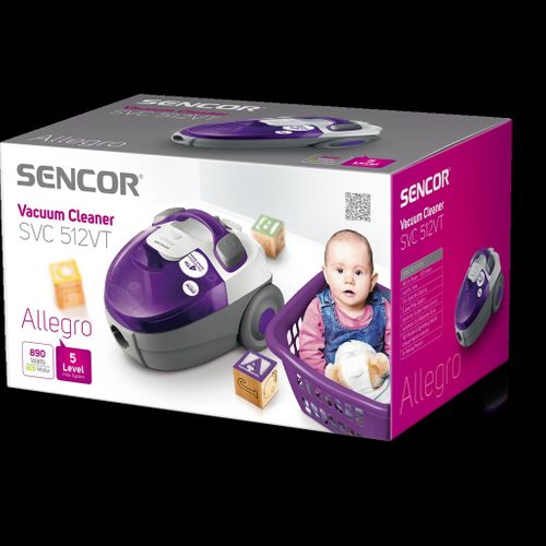 Odkurzacz bezworkowy SENCOR - SVC 512VT-EUE2 na Arena.pl
