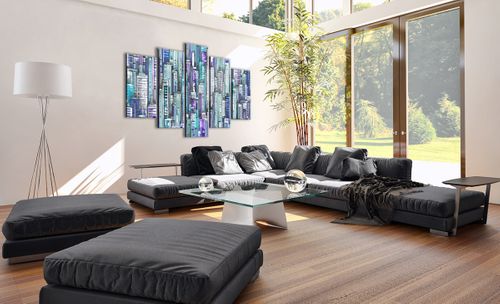 Obraz Na Płótnie - Drapacze Chmur - 150X100 Cm - Ea150X100-3857 na Arena.pl