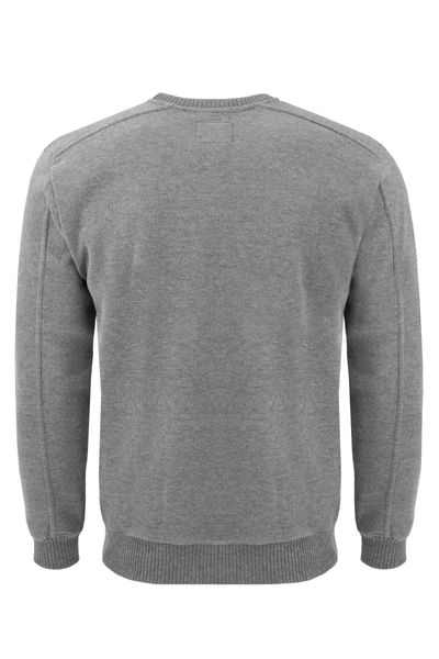 Sweter ze skórką Arsen szary Rozmiar - L zdjęcie 2