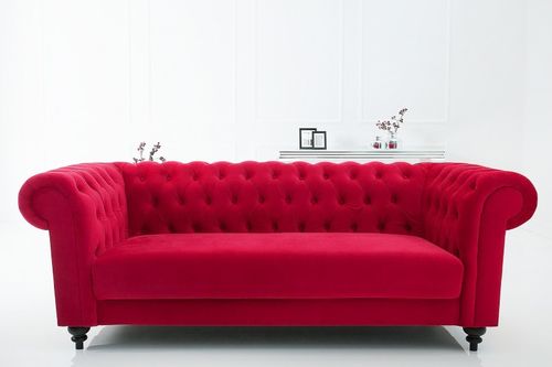 Sofa CHESTERFIELD czerwona na Arena.pl