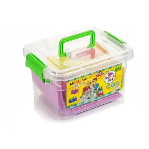 DUŻY LIMONKOWY PIASEK KINETYCZNY 2KG+BASEN FOREMKI PIASKOWNICA DLA DZIECI na Arena.pl