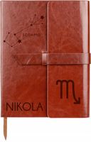 Notatnik A5 notes skórzany PERSONALIZOWANY GRAWER prezent + twoje imię