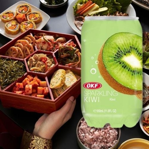 OKF Sparkling Kiwi koreański napój gazowany o smaku kiwi 350ml na Arena.pl
