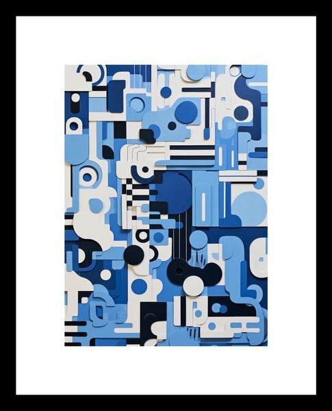 Plakat 13x18cm Niebieski Labirynt zdjęcie 3