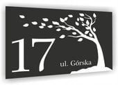 Tabliczka Tablica ADRESOWA antracyt 30x20 numer domu ulica DRZEWO
