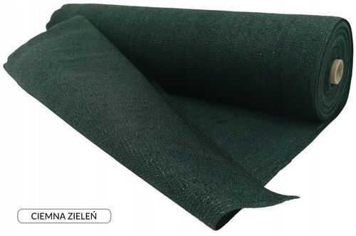 SIATKA CIENIUJĄCA OSŁONA BALKON OGRODZENIE PŁOT 90% 1,5x25 +OPASKI ZIELONA na Arena.pl