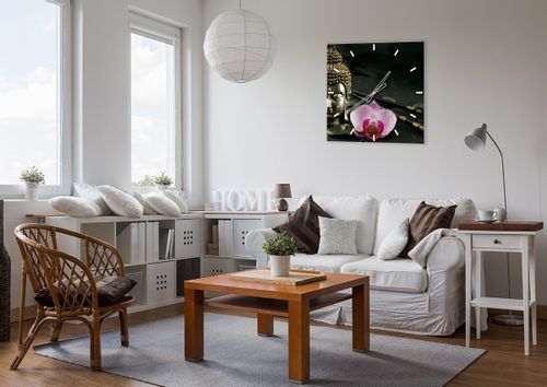 Zegar Ścienny - Storczyk Bożek - 60X60 Cm - C3Ac60X60-0145 na Arena.pl