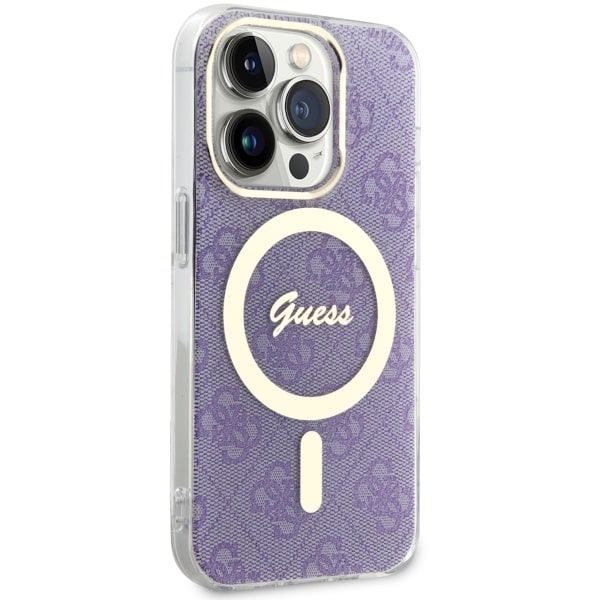 Etui Guess do iPhone 14 Pro, Fioletowy, MagSafe zdjęcie 4