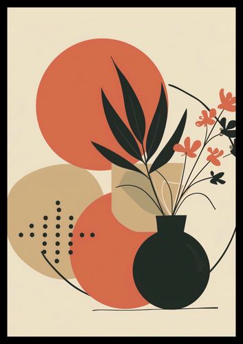 Plakat 68x98cm Wazon z Kwiatami na Arena.pl