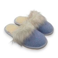 Kapcie Dziecięce Ciepłe Domowe Pantofle Filc Naturalny Lekkie Wygodne 35