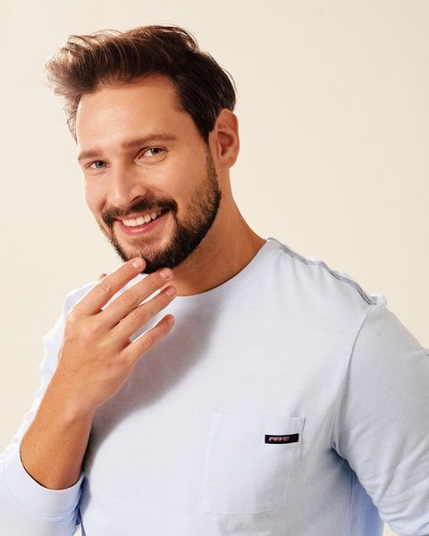 Longsleeve męski błękitny Crossfire Rozmiar - XXL zdjęcie 3