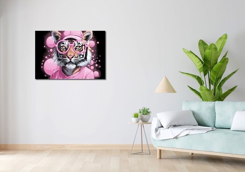 Obraz 90x60cm Ludzki Tygrys zdjęcie 2