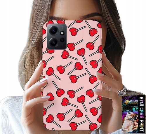 ETUI DO XIAOMI NOTE 12 4G - KOBIECE, MODNE WZORY LIZAKI W SERCA CASE na Arena.pl