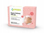 PRIMA Kwas Foliowy 400µg 90 tabletek
