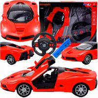 SAMOCHÓD RC AUTO SPORTOWE ZDALNIE STEROWANE NA PILOT ŚWIECI DŹWIĘK + AKU