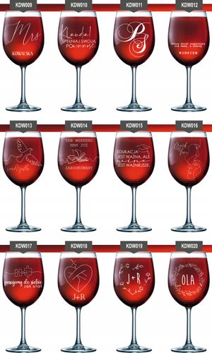 Szklanka kieliszek do wina z grawerem na PREZENT na Arena.pl
