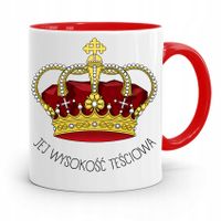 Kubek Czerwony Teściowej Jej Wysokość Teściowa Z Nadrukiem Ze Zdjęciem
