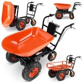 Taczka elektryczna budowlana koleba ogrodowa BAUMR-AG 2w1 300 kg 40 V