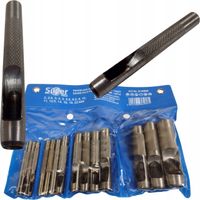 Przebijaki do skóry 2-22 mm zestaw 15 szt SilverTools dziurkacz