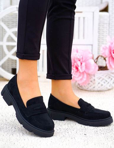 Czarne Zamszowe Mokasyny Na Grubej Podeszwie Palmss 39 na Arena.pl