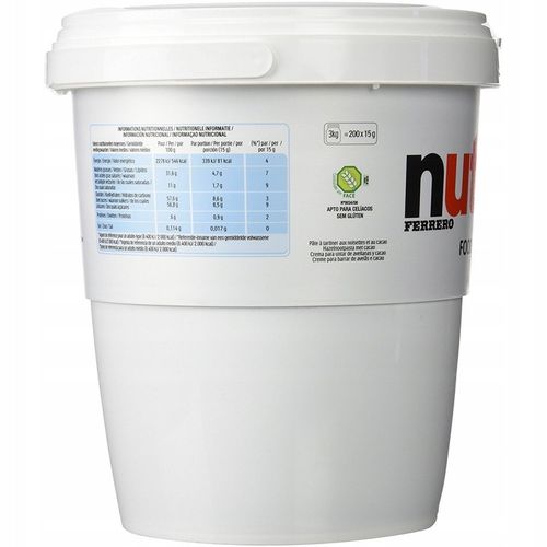 Krem czekoladowy NUTELLA do smarowania z orzechami laskowymi i kakao 3 kg na Arena.pl