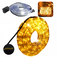 WĄŻ ŚWIETLNY LED LAMPKI CHOINKOWE ZEWNĘTRZNY MOCNY 240 LED 10m BIAŁY CIEPŁY